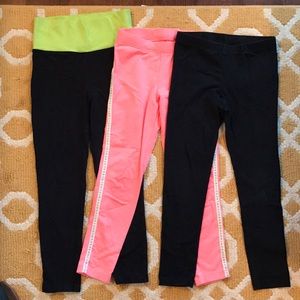 3 pair of leggings